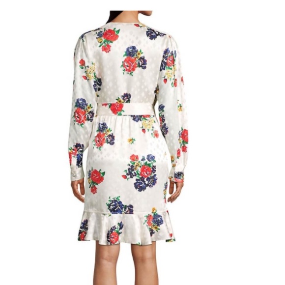 Tea Rose Ruffle Silk Belted Wrap Dress from TORY BURCH - Picture 2 of 16